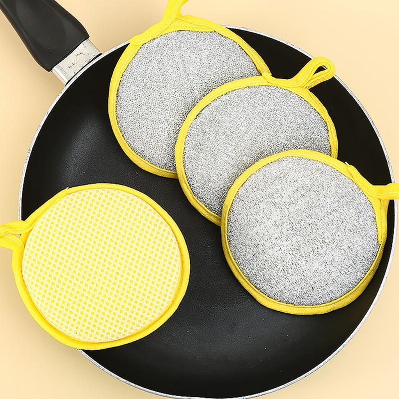 5 шт. двухсторонняя губка для мытья посуды щетка для мытья посуды кастрюля губки для мытья посуды бытовая уборка кухонные принадлежности
