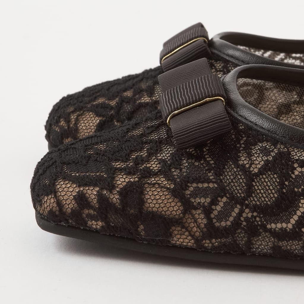 Diana WELLFIT Туфли на низком каблуке, балетки, Сделано в Японии, Черный, 114015100009, 22.5 см