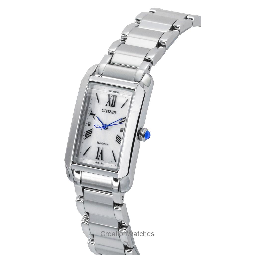 Citizen L Нержавеющая сталь Серебристый циферблат Eco-Drive EW5620-55A Женские часы