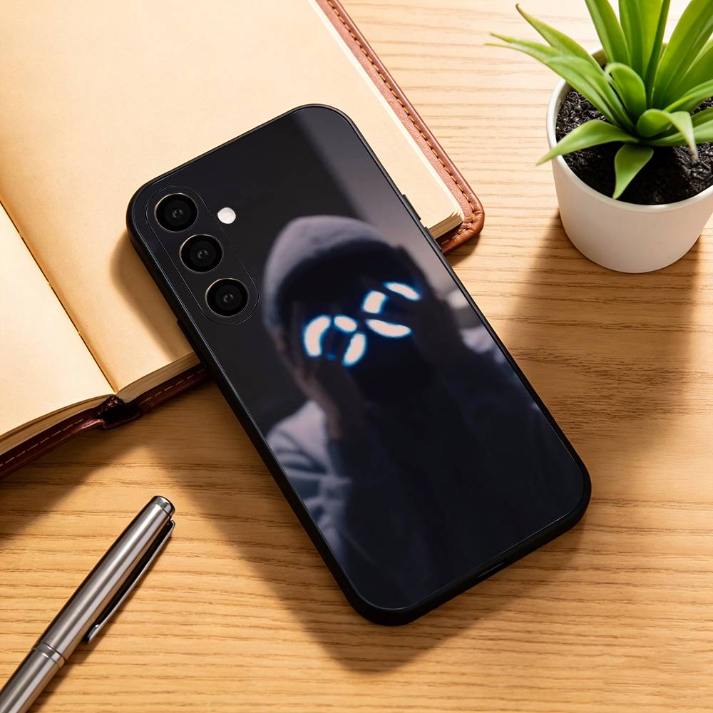 Чехол для телефона Singer Funny B-BoyWithUke для Samsung Galaxy A73, A72, A71, A70, A53, A52, A51, Других Мягкий Черный Чехол