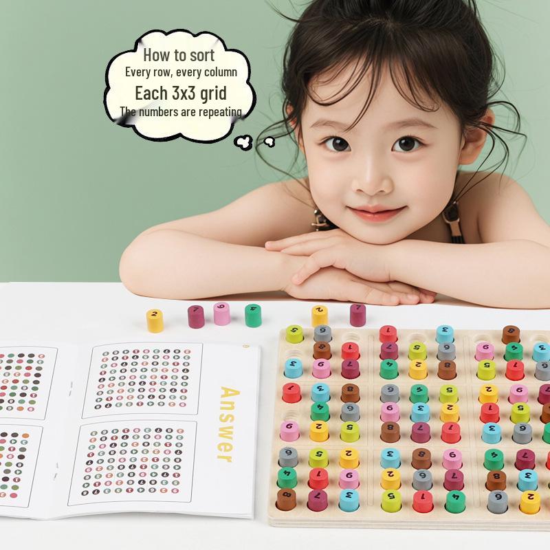 Sudoku Puzzle Board: Logic & Brain Development Toy for Kids' Early Education