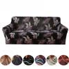 Milk Silk Sofa Cushion Printing All-inclusive Solid Color Lazy Cover Elastic Three-person Sofa Cover