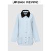 Женская куртка UR в стиле ретро, рабочая одежда, колор-блок, лацканы