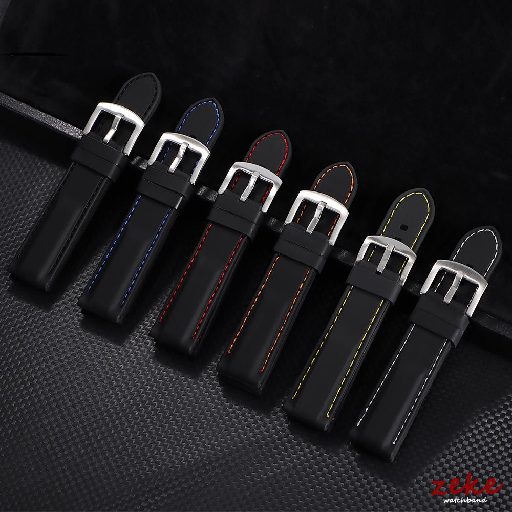 Rubber Watch Band 18mm 20mm 22mm 24mm Wristabnd for Seiko Bracelet Soft Silicone Watch Strap Men Women Sport Waterproof Belt