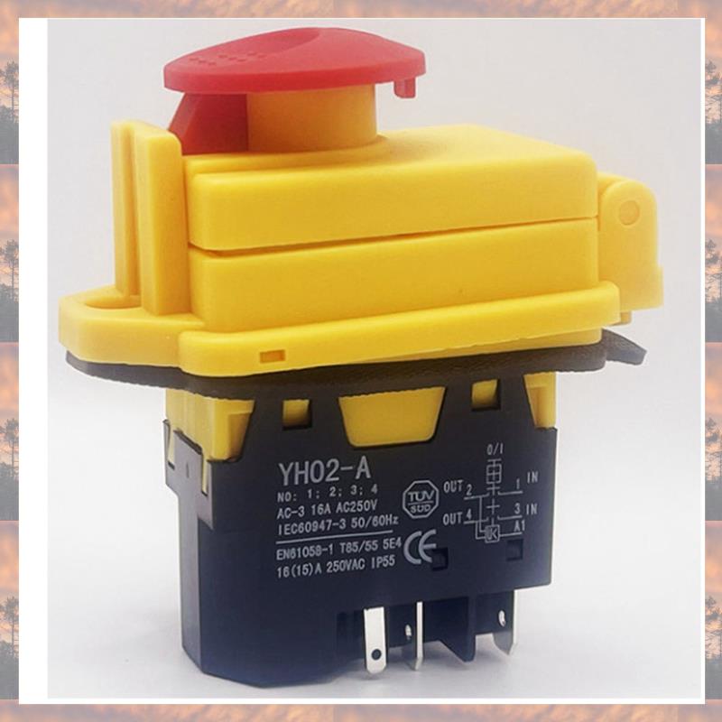 2025 Trend YH02-A 250V 16A 4PIN Electromagnetic Switch Parts For Machine Tool Equipment Waterproof