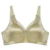 5CM Thickened Gathered Women's Green Non-steel Ring Bra New Bra