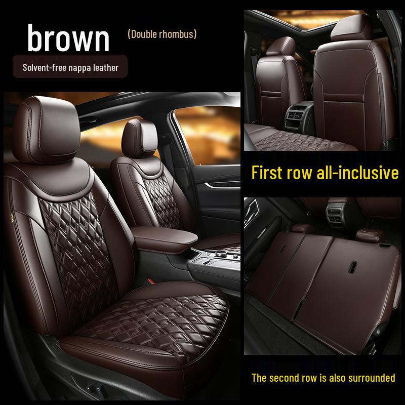 2024 T-Roc Чехол на сиденье из кожи наппа - Полный охват, Всесезонная подушка
