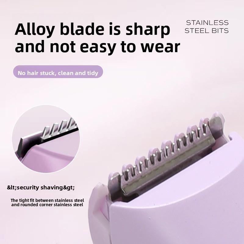 Новая беспроводная перезаряжаемая бритва с двойной головкой, портативная мини-электробритва для частных лобковых волос, женский инструмент для удаления волос