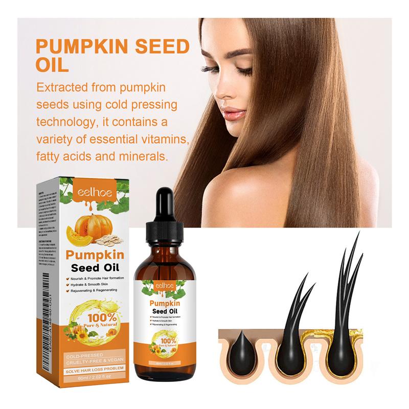 Pumpkin Seed Oil Moisturizes and Repair Hair Root Dense Hair Solid Hair Supple and Strong Hair Care Essential Oil