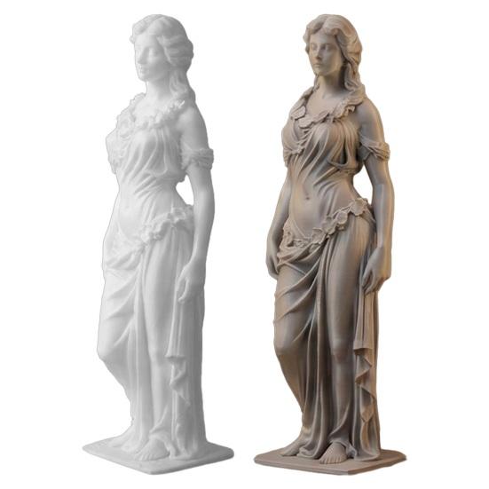 3D-печатная статуэтка богини Элегантная статуя греческой богини Женская скульптура в римском стиле для декора офиса, гостиной, рабочего стола, полки