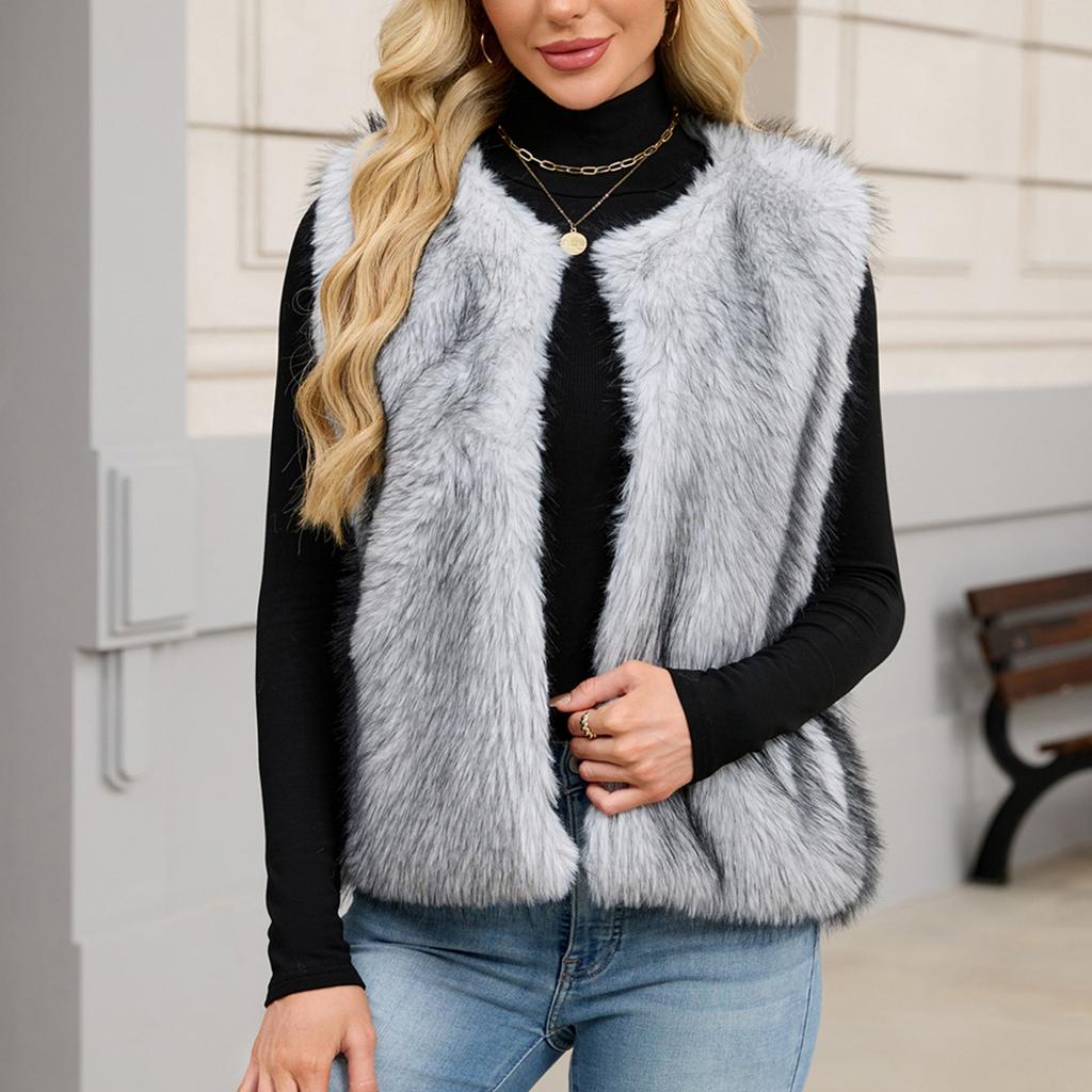 Модный женский жилет с V-образным вырезом, куртка без рукавов