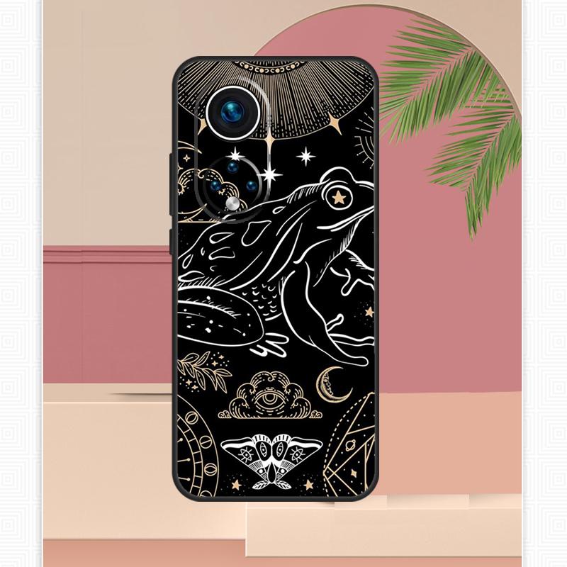 Коттеджкор Магический Гриб Лягушка Луна Чехол Для Honor Magic 7 Lite 5 6 8 Pro Honor 200 400 X9c X9b X9a X8b X8a X8c 50 70 90 Обложка