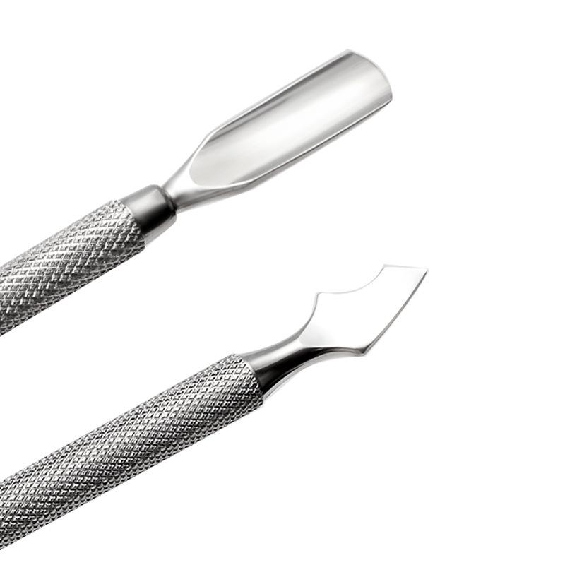 Premium Stainless Steel Double-Ended Nail & Cuticle Pusher