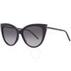Saint Laurent Smoke Gradient Cat Eye Ladies Sunglasses Sl M48sa 002 56