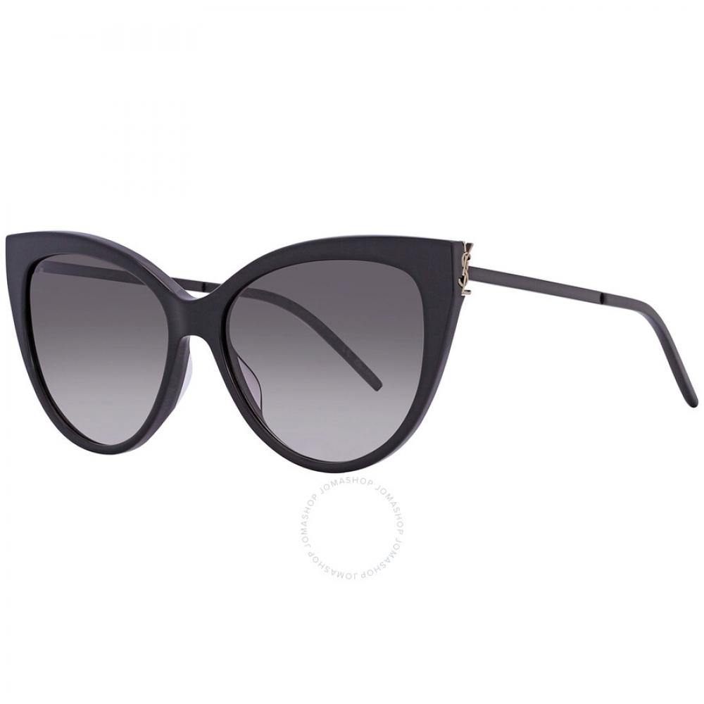 Saint Laurent Smoke Gradient Cat Eye Ladies Sunglasses Sl M48sa 002 56