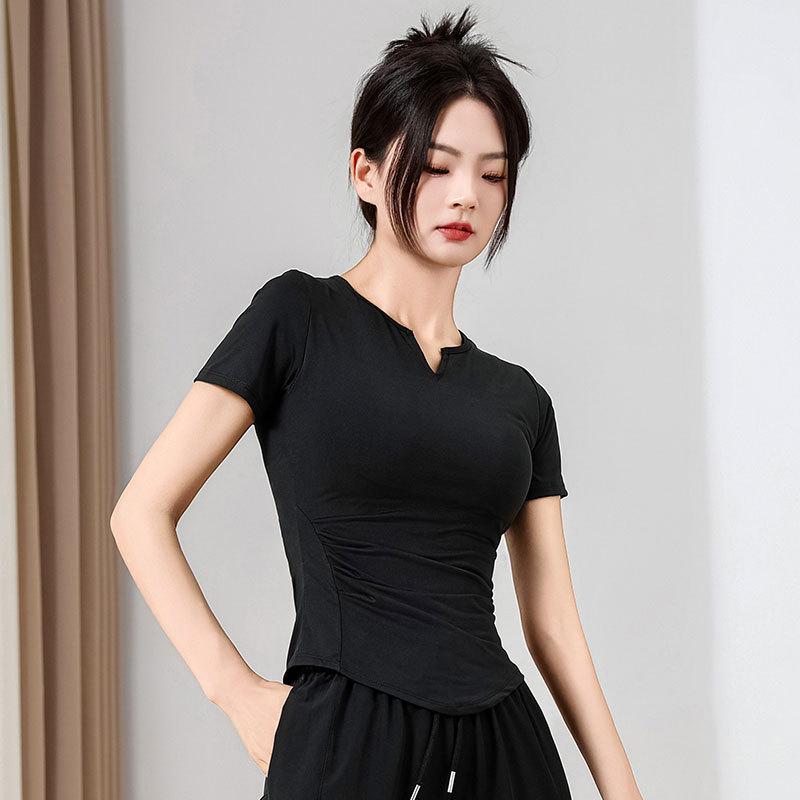 Женский комплект для йоги и пилатеса с высокой талией 2025: Брюки клеш и тренировочный топ