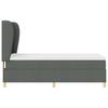 Boxspring Bed with Headboard Dark Grey 200 x 100 cm Fabric
