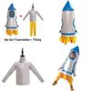Pea Nut Apparel Dm0181 Kids' Rocket Cosplay Space Stage Costume Unisex Dancewear For Cosmic Performances