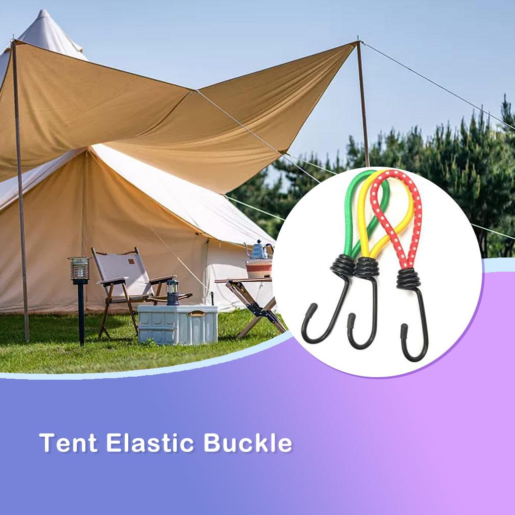 2pcs Tent Elastic Rope Stretch Ropes Tent Accessories Strong Bearing Capacity