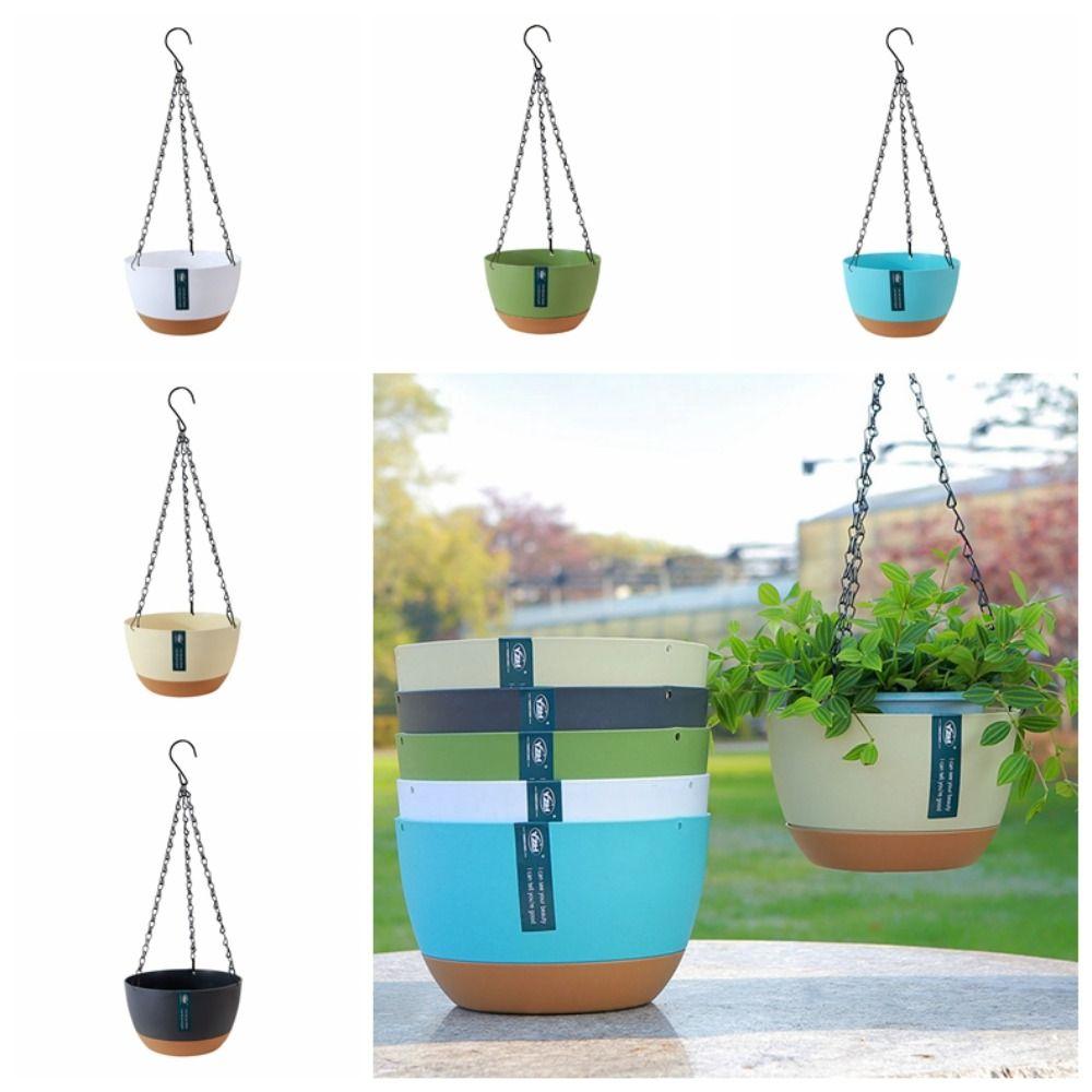 Гидропонные самополивающиеся подвесные кашпо с дренажным отверстием Корзины Подвесные горшки Цветочный горшок