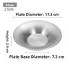 Deepened Design Stainless Steel Plates Gold Silver Color Noodles Bowl  Tableware For Dining