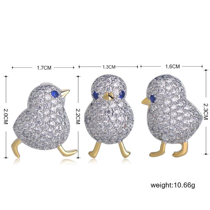 Blucome Cute Anime Copper Brooches for Women Girls Collar Dress Hijiab Pins