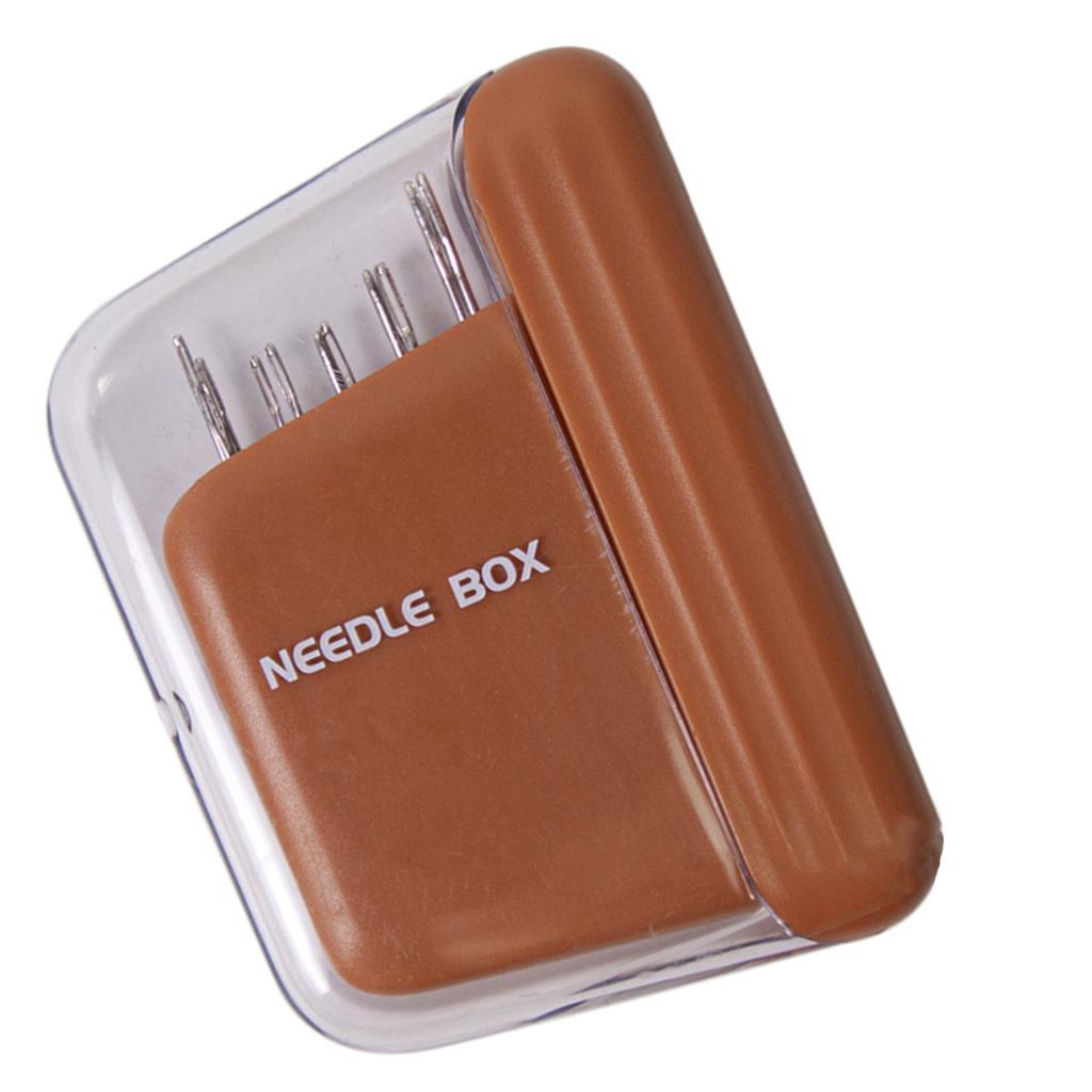 Набор из 10 ручных швейных игл с магнитным держателем для игл, коробкой для хранения и нитевдевателем для шитья, квилтинга, рукоделия