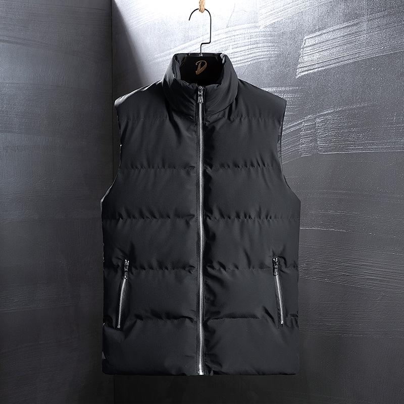 Осенне-зимняя куртка теплая пуховая хлопковая корейская версия воротник-стойка жилет мужской