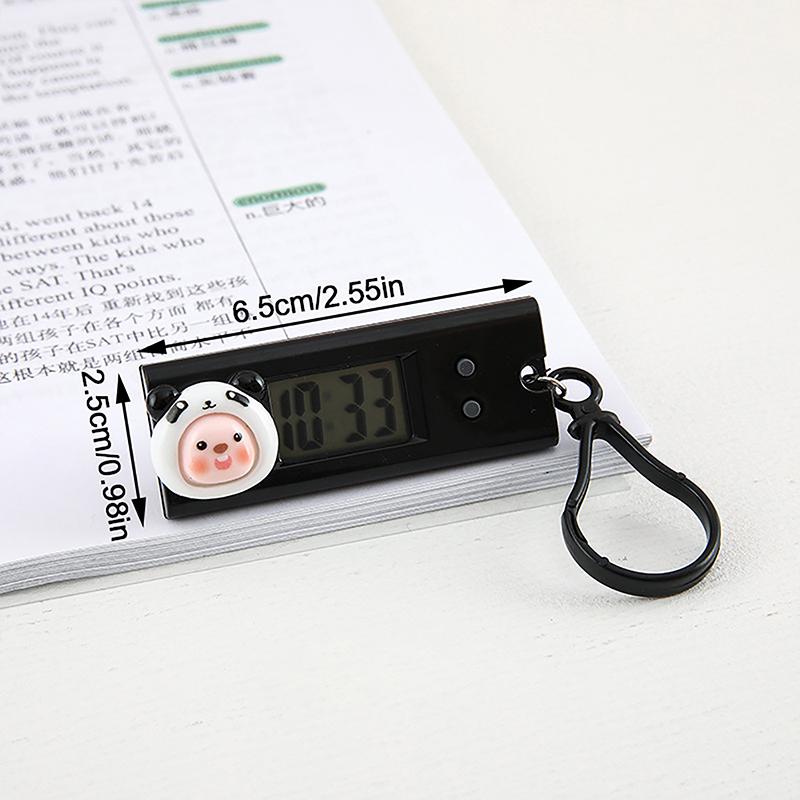 Портативные бесшумные цифровые электронные часы для студентов, экзаменов, учебы, библиотеки, мини-карманные часы с зеленой подсветкой, ЖК-дисплей