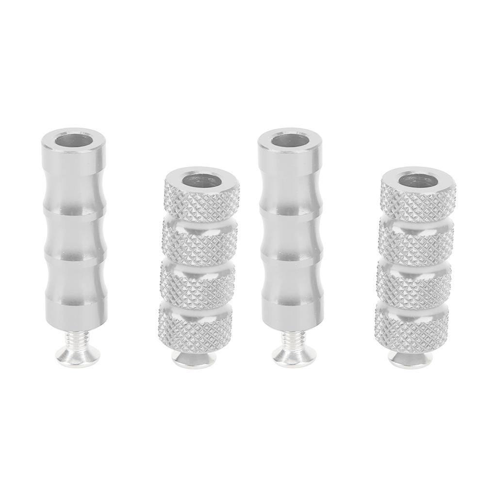 2 Pair Motorcycle Brake Foot Peg CNC Process Plating Precise Fit For M6 6mm Mounting Bolts Motorbike