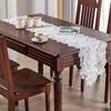 Simple European Table Runner Lace Table Cloth Coffee Table Flag American White Tv Cabinet Long Tablecloth Home Decorate Towel