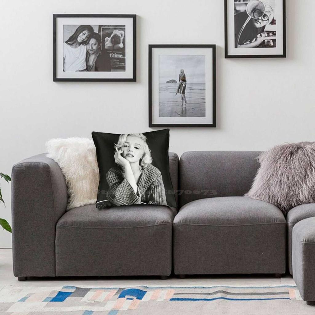 Posing With Guitar Home Sofa Car Cushion Cover Pillowcase Marilin Monroe Marilyn Monroe Facemask Marilyn Monroe Cup Marilyn