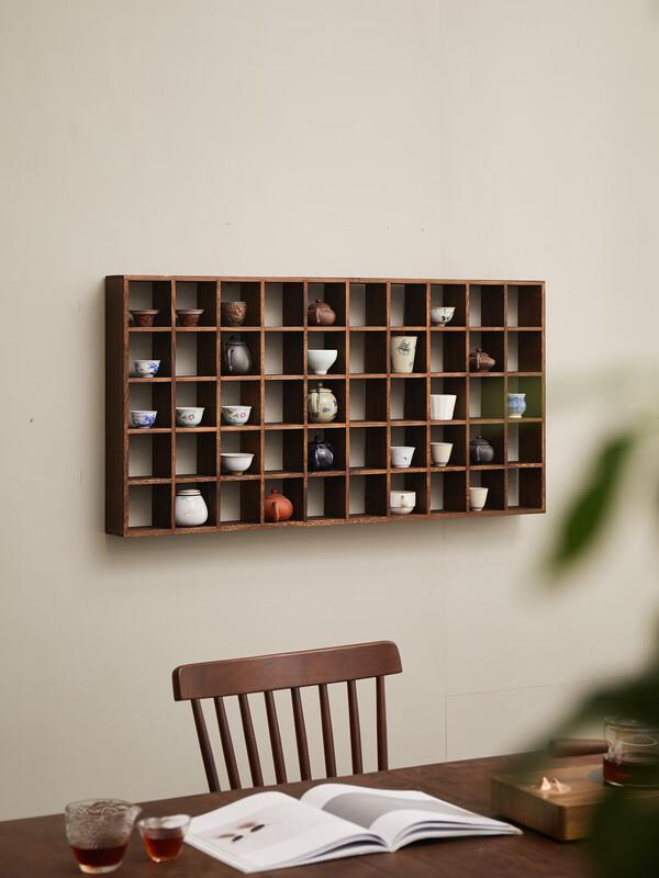 Modern Retro Pottery Tea Cup & Teapot Storage Rack