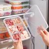 Frozen Meat Storage Box with Lid - Food Grade Refrigerator Compartment for Freshness