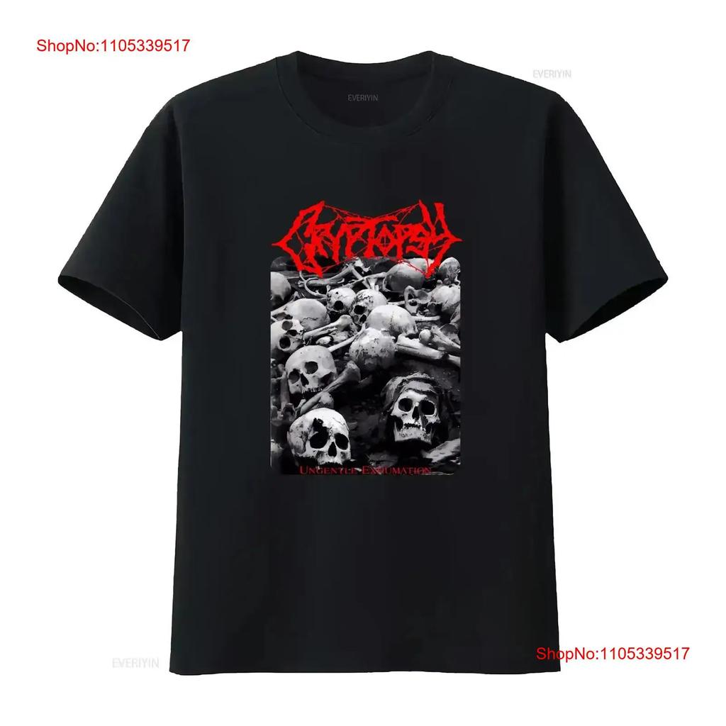 Ограниченный новый Cryptopsy Ungentle Exhumation Канадский дэт-метал Футболка S 4XL винтажный Стиранный Cas