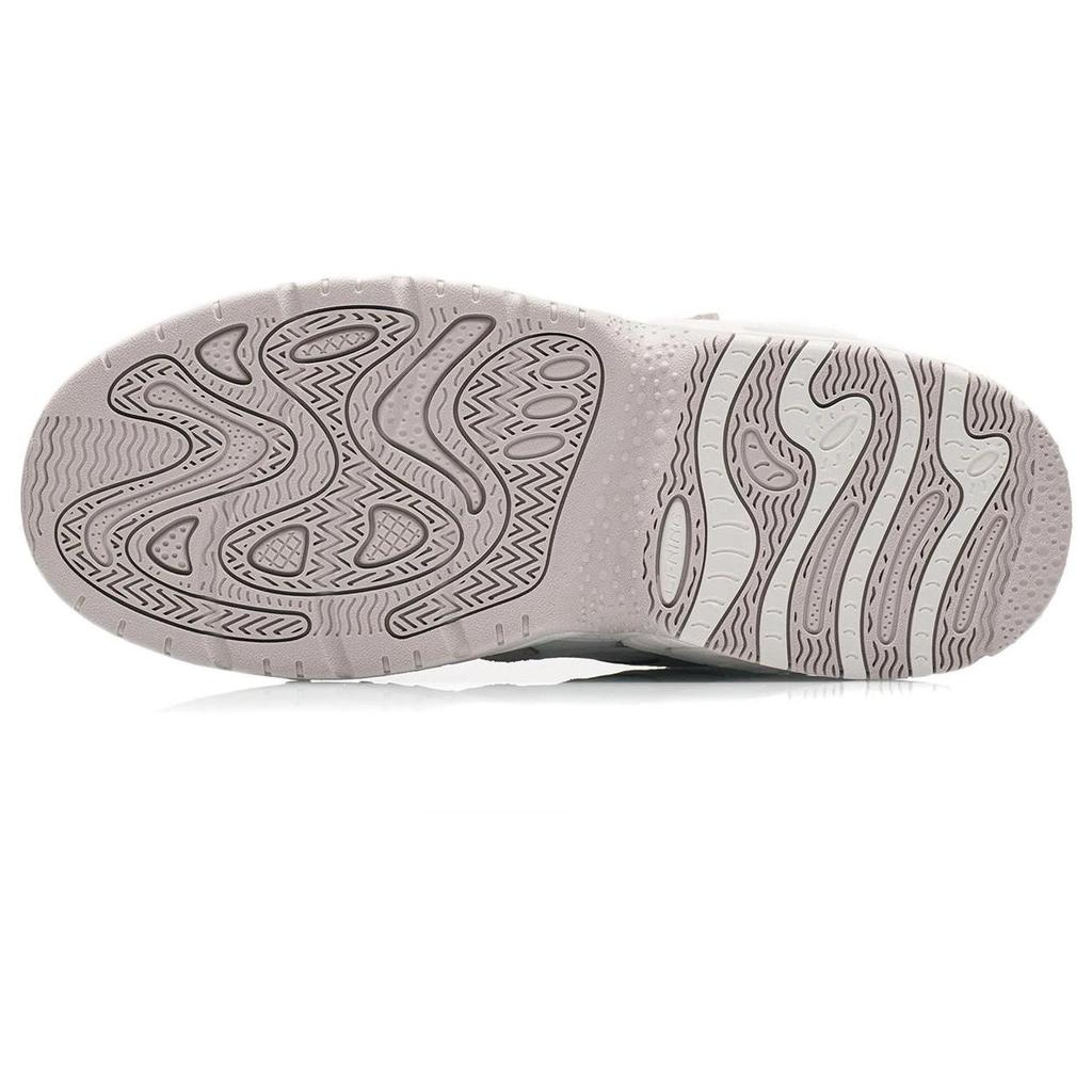 Li Ning CF The One Thick Sole Height Increasing Cushioning Versatile Sneakers Low Top Sports Casual Shoes Men Sneakers White Sand Gray AGCR437-3