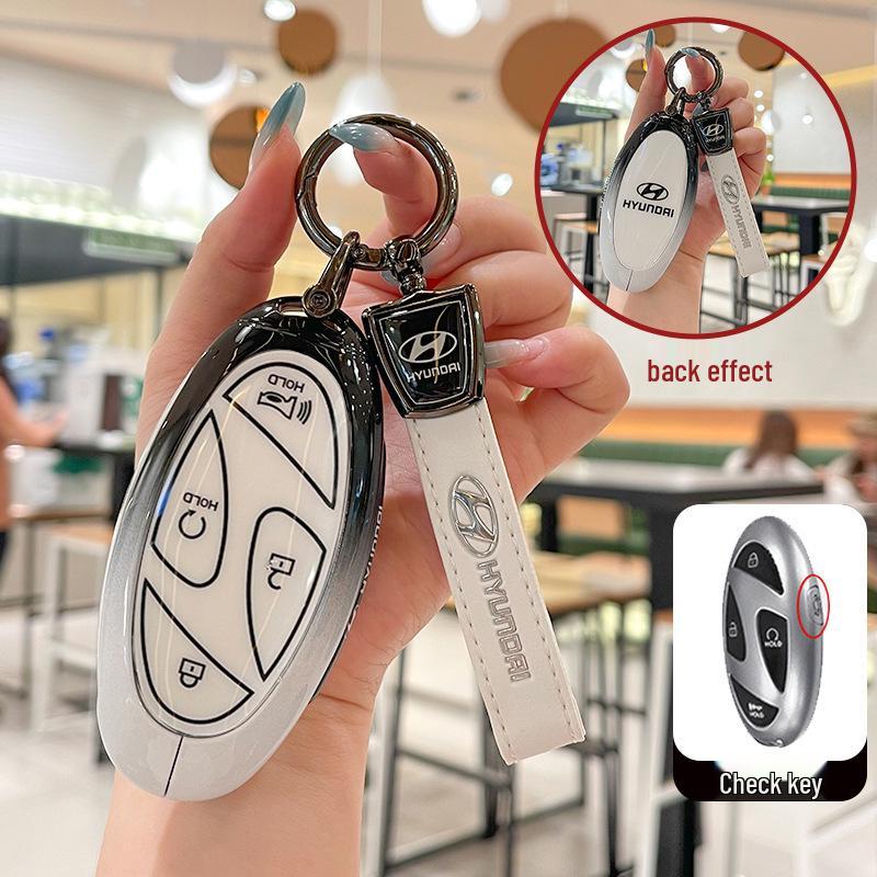 Чехол для ключа Hyundai Tucson L 2025: Полностью металлический корпус для новой модели 5-го поколения