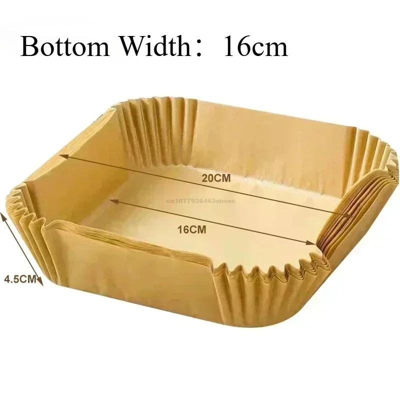 Air Fryer Paper Oven Paper Disposable Send Brush Non-Stick Airfryer Baking Papers Liners Parchment Paper for Baking Microwave