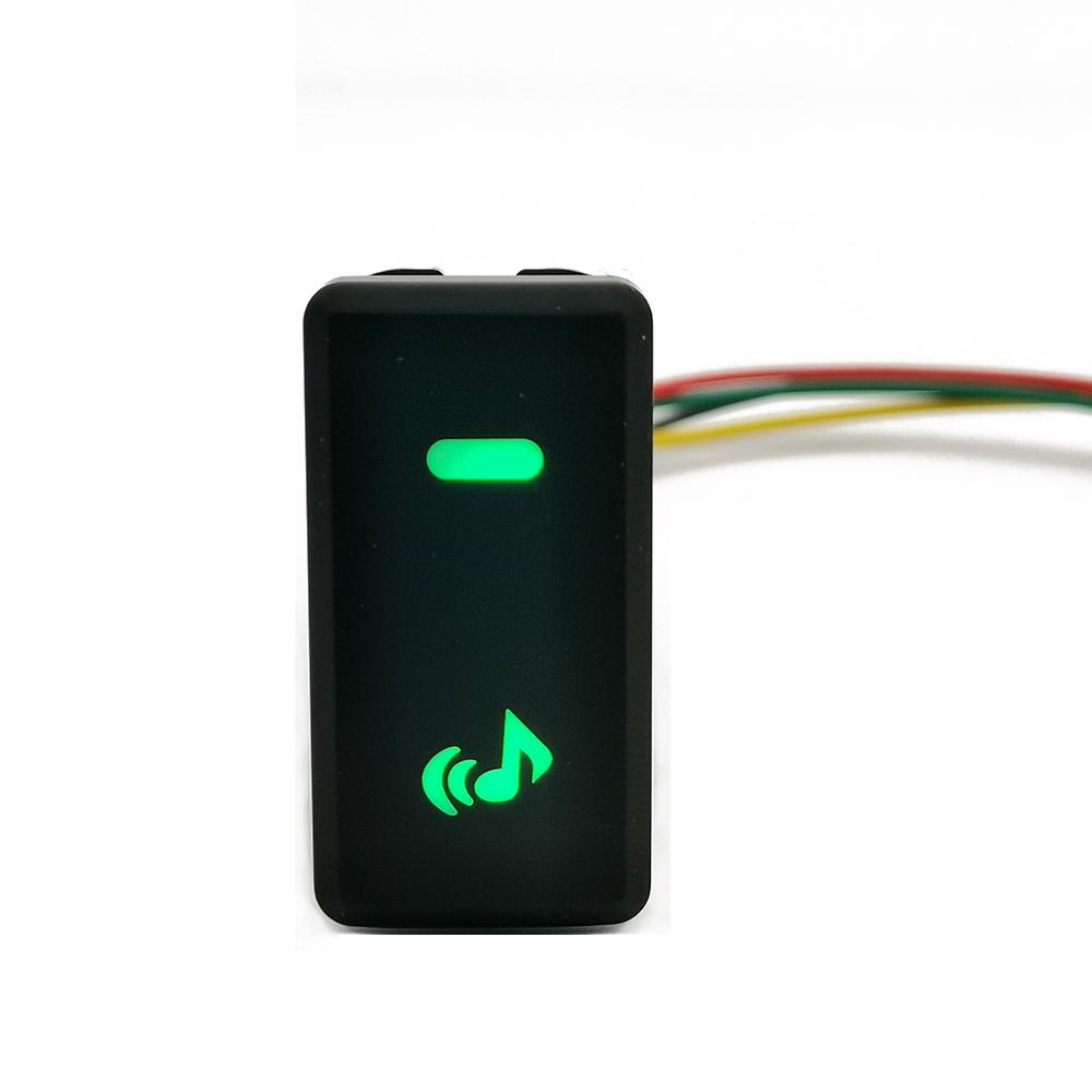 1PC Car LED Light Fan Music Horn Garage Trunk ABS Traction Control Button Switch For Toyota FJ Land Cruiser Prado 120 LC100