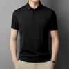 Summer New T-shirt Men's Business Casual Polo Shirt Short Sleeve Solid Color Polo Collar Versatile Young and Middle-Aged Temperament Top
