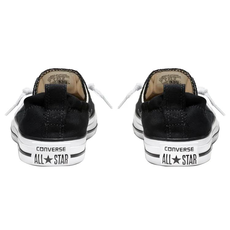 Converse Womens All Star Shoreline Slip 'Black' (women's sizes) Black / White Canvas Shoes 537081F