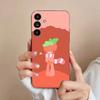 Чехол для телефона D-Dandys Sprout W-World для Samsung S25,24,23,22,21,S20,Ultra,Plus,FE Черный Мягкий Чехол