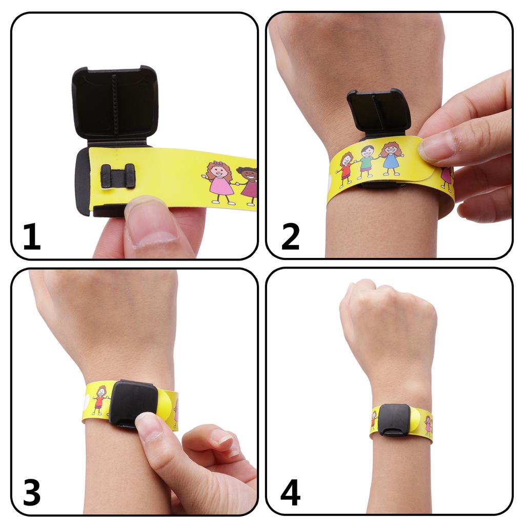 Bands for Kids 8/12 Pack Child Safety ID Wristband Emergency Bracelet Kids Strap