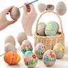 Adorable Easter Paper Eggs Unpainted Craft Paper Pulp Egg DIY Easter Eggs  Kids Handmade Toys