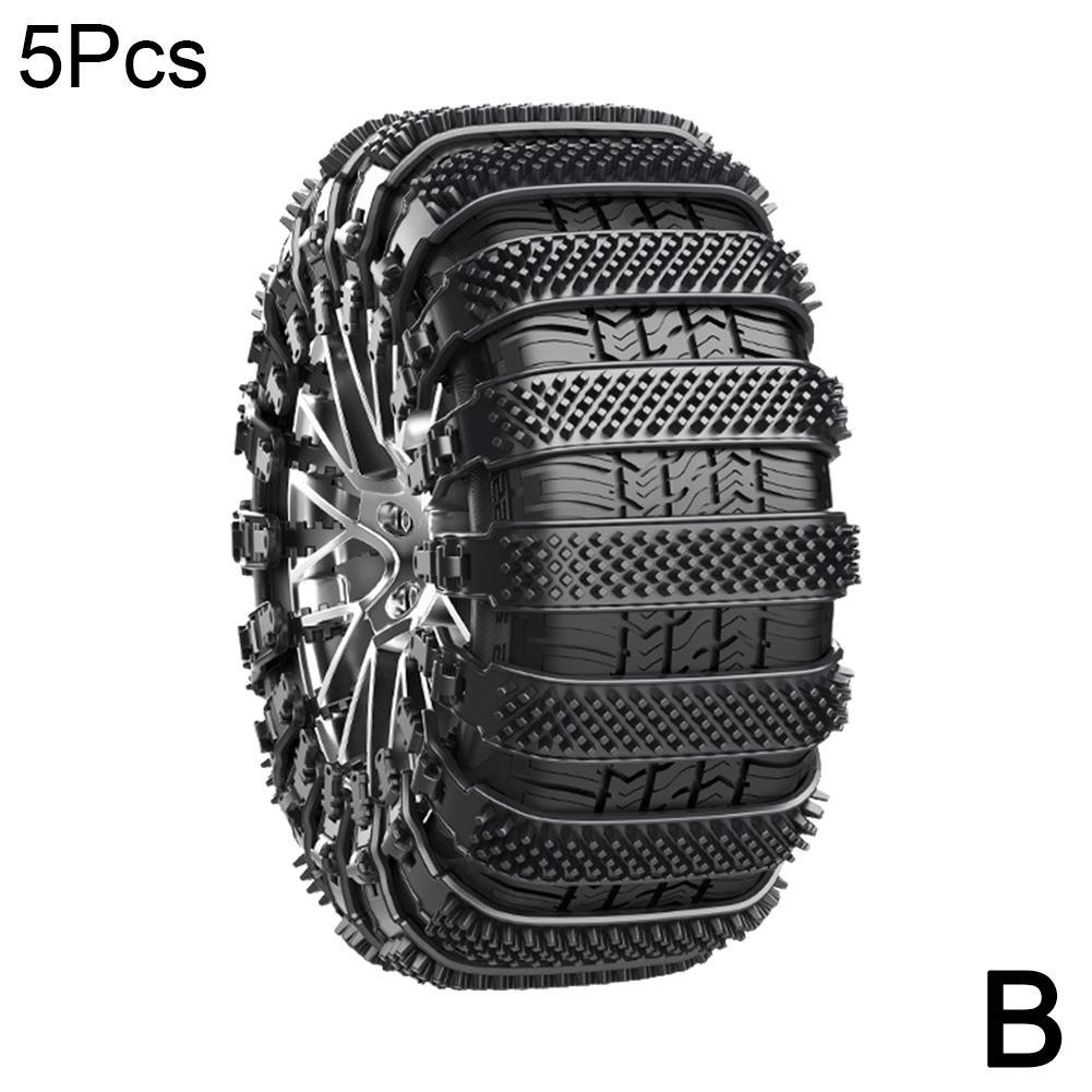 Горячая продажа автомобильных утолщенных резиновых цепей противоскольжения общего назначения для легковых автомобилей, зимних аварийных уплотнений общего назначения для седанов/внедорожников