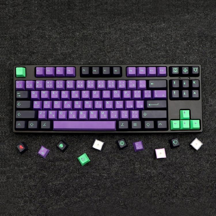 PBT Dye Sub Keycaps 146pcs Cherry Profile EVA Keycap Set for Gaming Mechanical