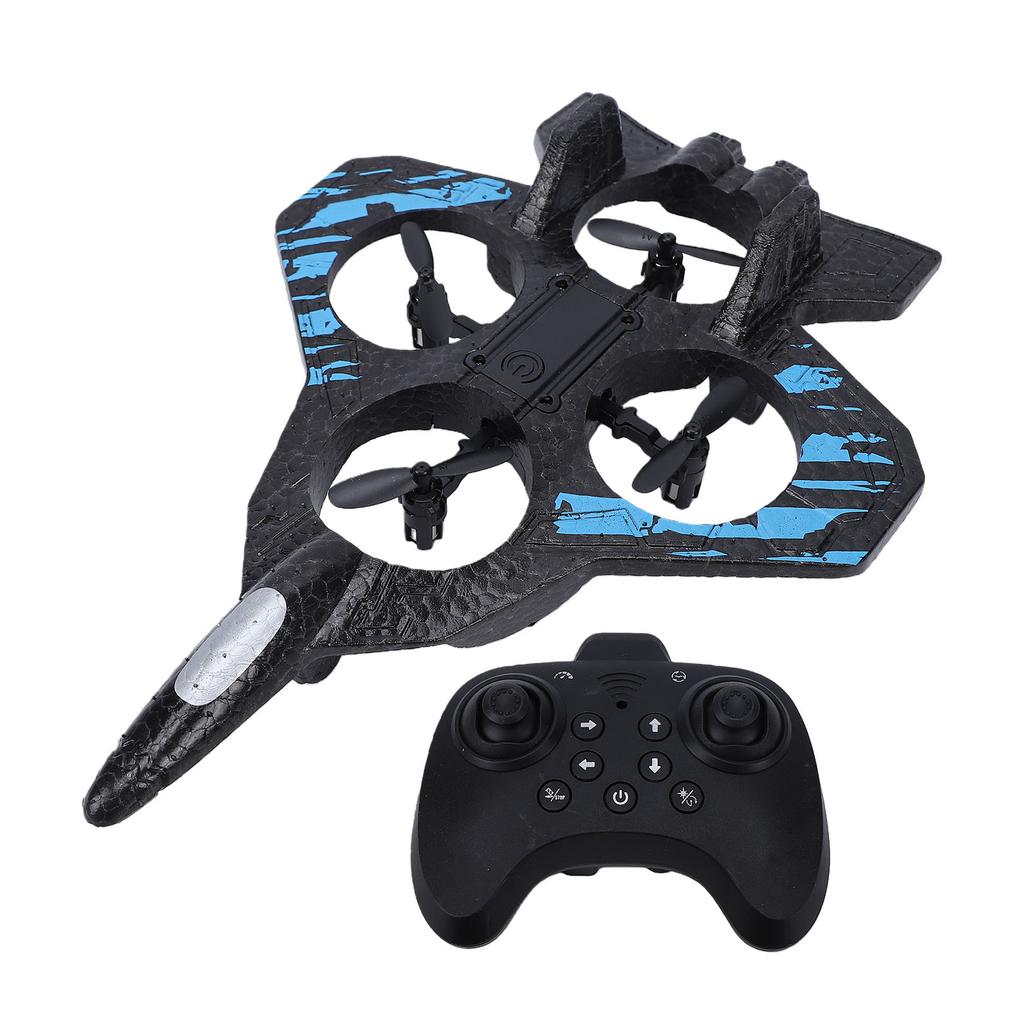 Foam Remote Control Plane EPP Multi Modes RC Airplane Fighter Jet Toy with LED Light for Birthday Xmas Gift