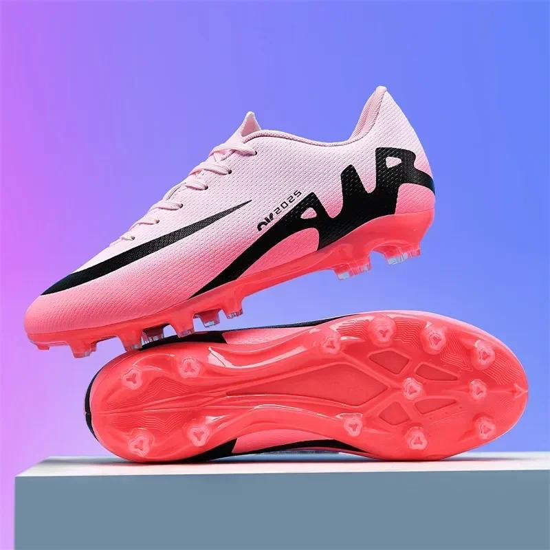 New Men Soccer Shoes Breathable Sneakers Indoor Training Cleats Long Spikes Football Boots Drop Shipping Ultralight