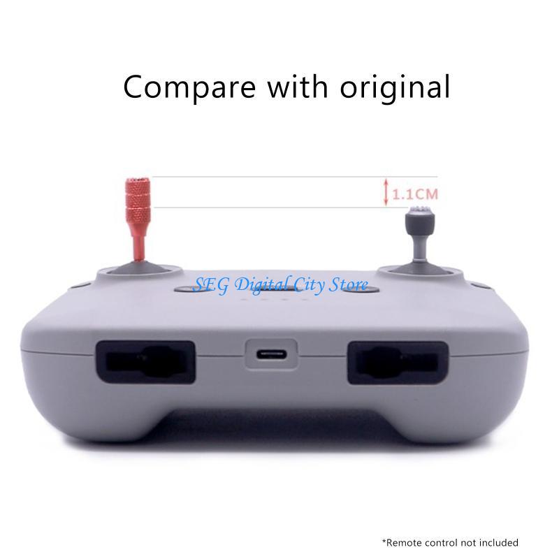 U75B 2x For Mini 3 Mini 2/for Mavic 3/for Mavic Air 2/2S Remote Controller Extended Joystick Aluminum Thumb