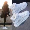 Warm High-top Sports Shoes for Women's Winter Shoes Korean Style Casual Plush Ankle Boots Women's Lace-up Platform Snow Boots